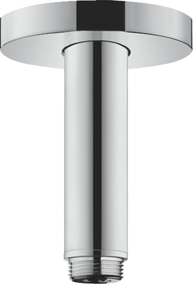 Hansgrohe Ceiling Connector S 100 mm in chrome finish for shower installation
