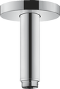 Hansgrohe Ceiling Connector S 100 mm in chrome finish for shower installation