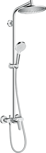 Hansgrohe Crometta S Showerpipe 240 1jet with Manual Shower Mixer - Chrome - 27269000