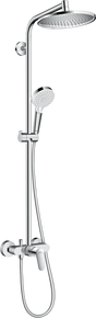 Hansgrohe Crometta S Showerpipe 240 1jet with Manual Shower Mixer - Chrome - 27269000