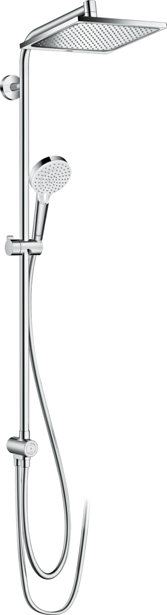 Hansgrohe Crometta E Showerpipe 240 1jet Ecosmart 9 L/min Reno - Chrome - 27289000