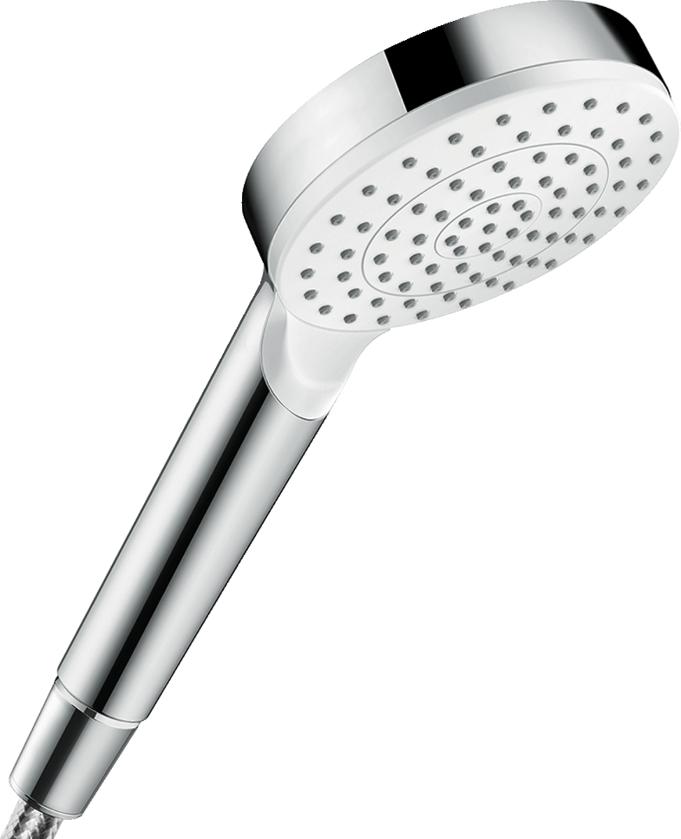 Hansgrohe Crometta Hand Shower 100 1jet Green 6 L/min - White/Chrome - 26334400