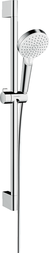 Hansgrohe Crometta Shower Set 100 Vario Ecosmart 9 L/min With Shower Rail 650 - White/Chrome - 26534400