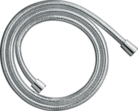 Hansgrohe Comfortflex 1600mm chrome shower hose with anti-microbial coating and rotatable connectors