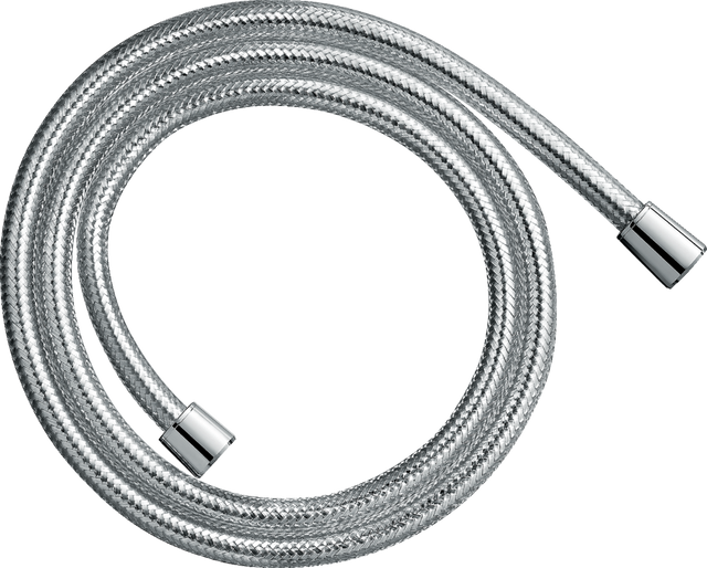 Hansgrohe Comfortflex 1600mm chrome shower hose with anti-microbial coating and rotatable connectors