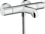 Hansgrohe Ecostat Thermostatic Bath Mixer 1001 CL chrome finish exposed installation with anti-scald protection