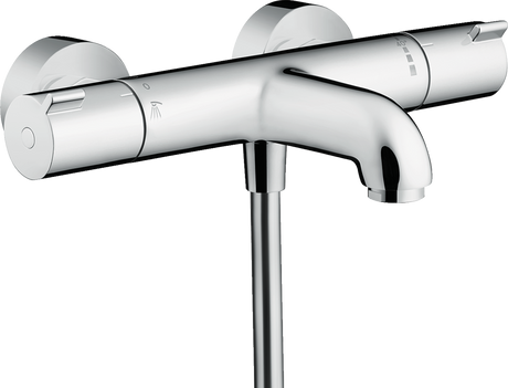 Hansgrohe Ecostat Thermostatic Bath Mixer 1001 CL chrome finish exposed installation with anti-scald protection