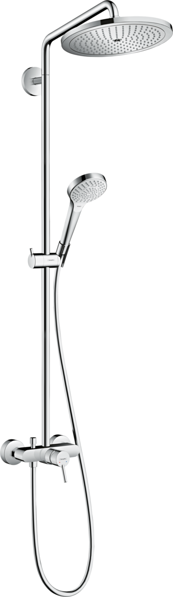 Hansgrohe Croma Select S Showerpipe 280 1jet With Manual Shower Mixer - Chrome -  26791000