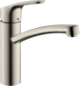 Hansgrohe Focus M41 Single Lever Kitchen Mixer 160 Single Spray Mode - Stainless Steel - 31806800