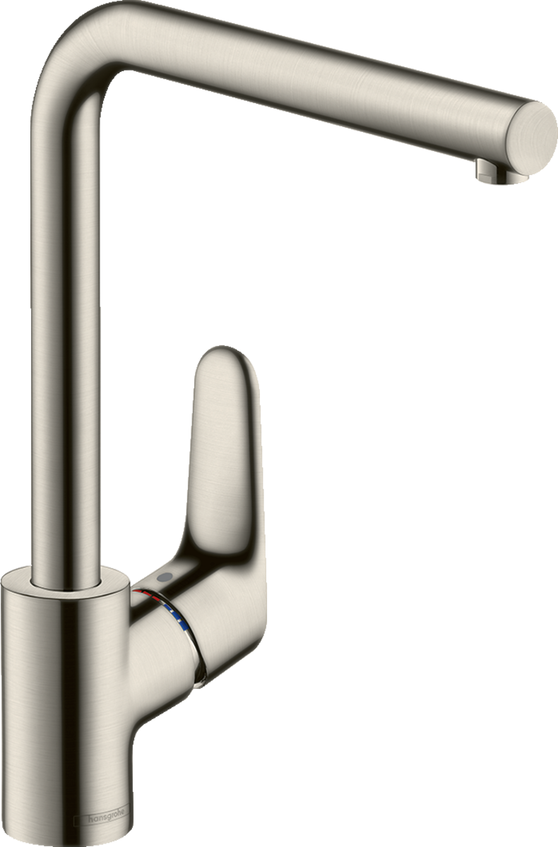 Hansgrohe Focus M41 Single Lever Kitchen Mixer 280 Single Spray Mode - Stainless Steel - 31817800