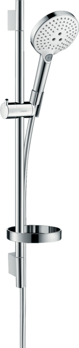 Hansgrohe Raindance Select S Shower Set 120 3Jet With Shower Rail 650mm And Soap Dish - White/Chrome - 26630400