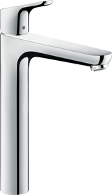Hansgrohe Focus Single Lever Basin Mixer in chrome finish with pop-up waste and sleek modern design