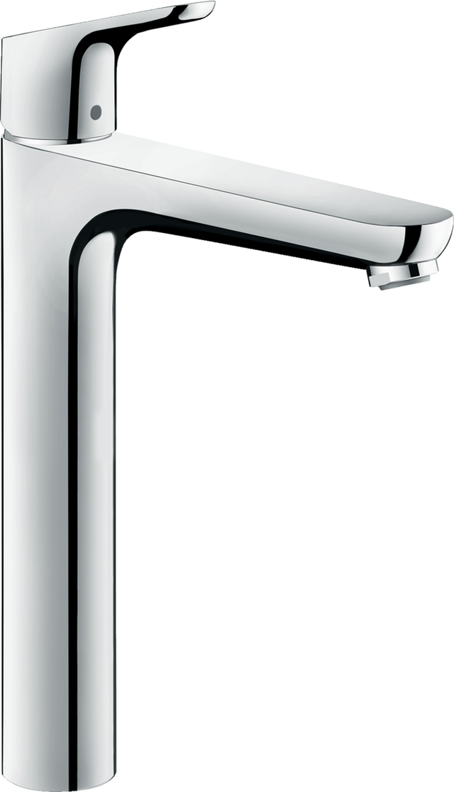 Hansgrohe Focus Single Lever Basin Mixer in chrome with ergonomic design and EcoSmart technology for water efficiency