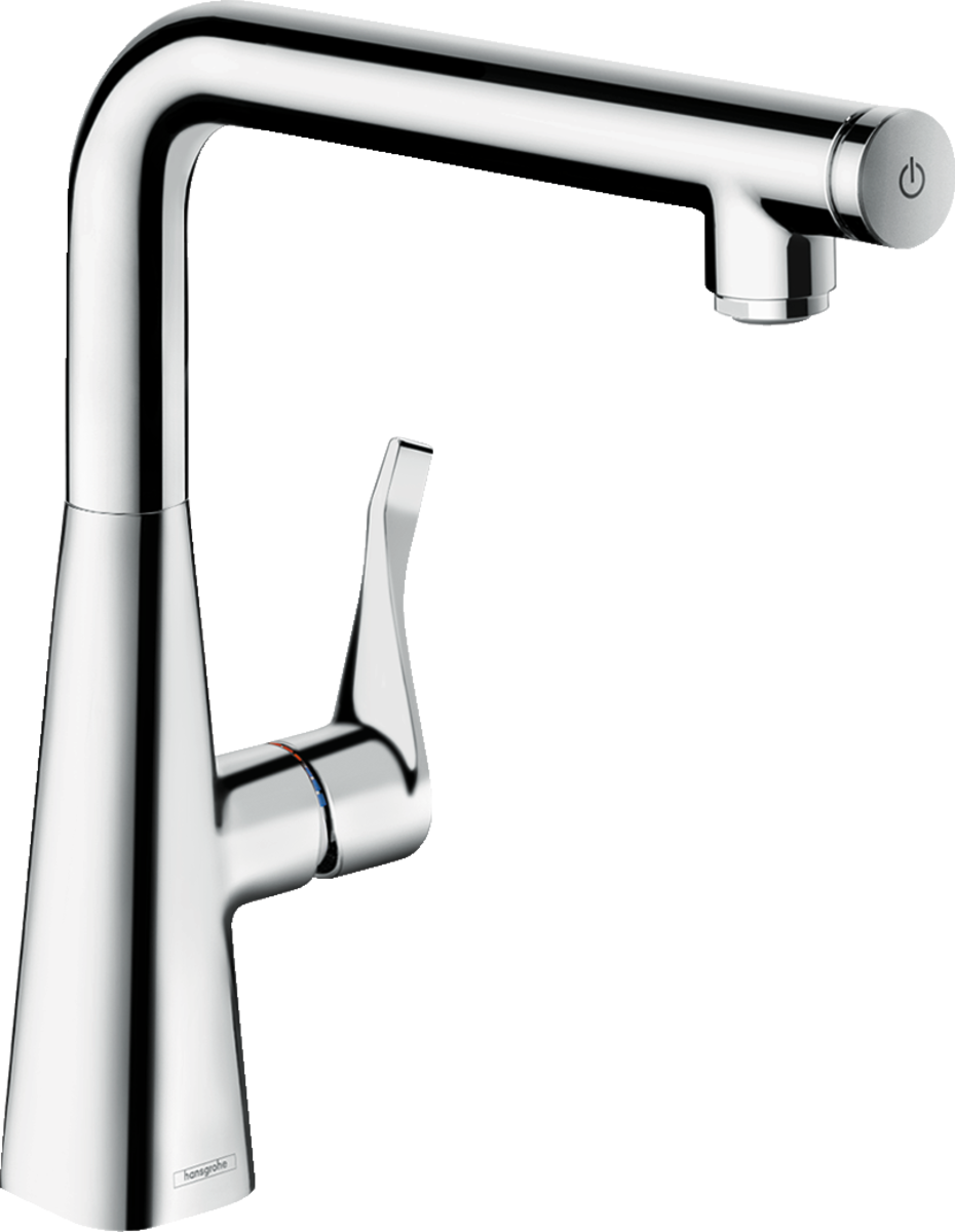 Hansgrohe Metris Select M71 Single Lever Kitchen Mixer 260 Single Spray Mode - Chrome - 14847000