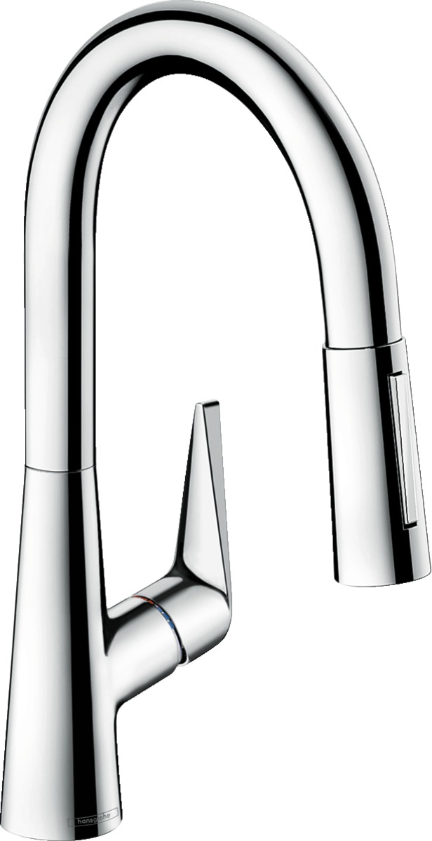 Hansgrohe Talis M51 Single Lever Kitchen Mixer 160 With Pull-out Spray And Sbox 2 Spray Modes - Chrome - 73850000