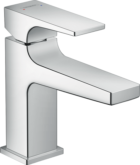 Hansgrohe Metropol Single Lever Basin Mixer 100 with Lever Handle For Cloakroom Basins with Push-open Waste - Chrome - 32500000