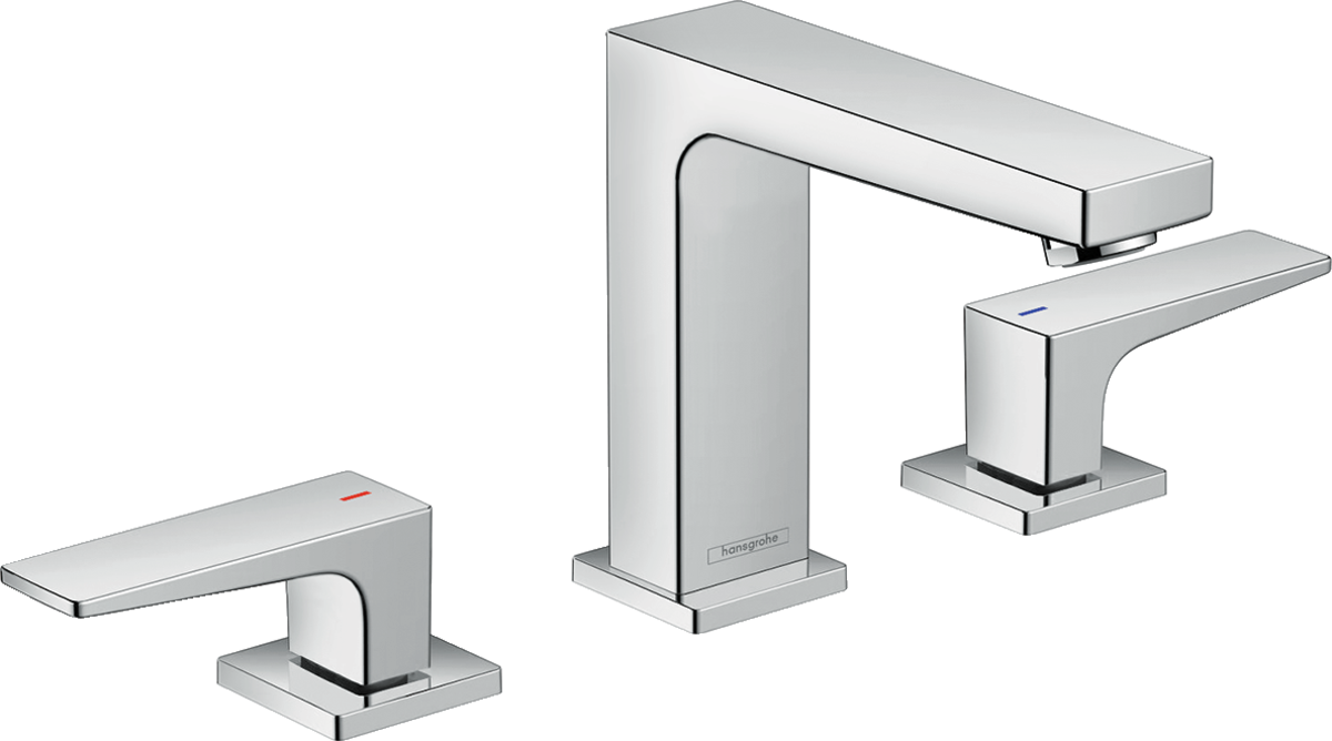 Hansgrohe Metropol 3-hole Basin Mixer 110 With Lever Handle and Push-open Waste - Chrome - 32514000