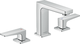 Hansgrohe Metropol 3-hole Basin Mixer 110 With Lever Handle and Push-open Waste - Chrome - 32514000