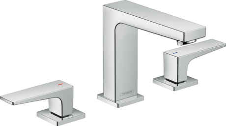 Hansgrohe Metropol 3-hole Basin Mixer 110 With Lever Handle and Push-open Waste - Chrome - 32514000