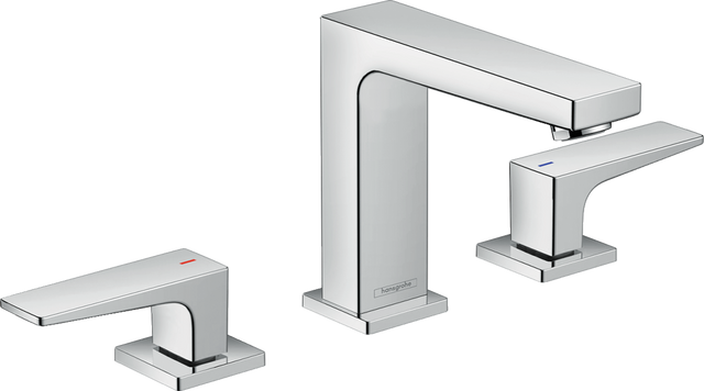 Hansgrohe Metropol 3-hole Basin Mixer 110 With Lever Handle and Push-open Waste - Chrome - 32514000