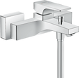 Hansgrohe Metropol chrome single lever bath mixer for exposed installation with modern lever handle