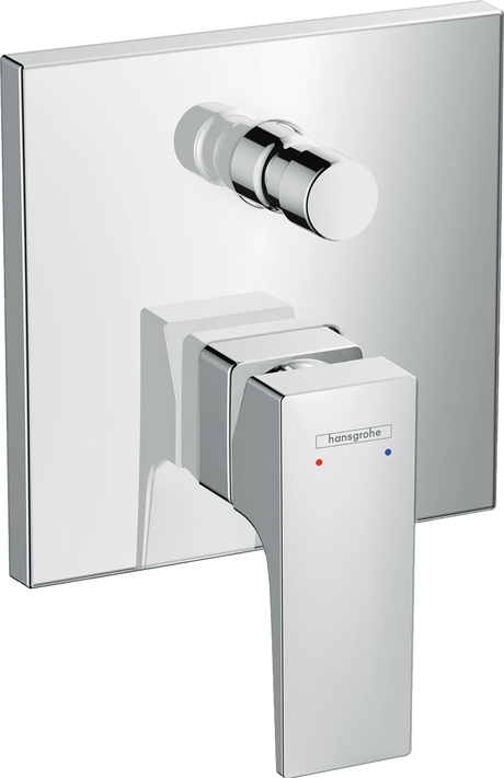 Hansgrohe Metropol chrome single lever manual bath mixer with concealed installation and ceramic cartridge