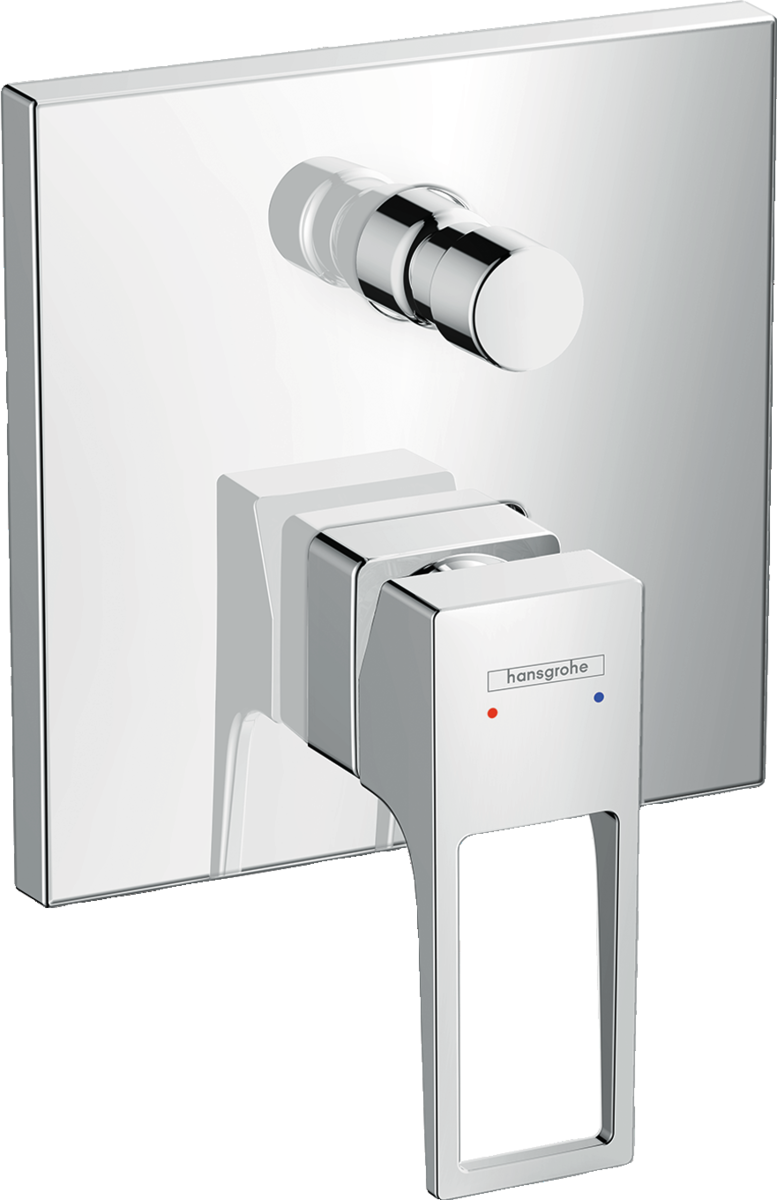 Hansgrohe Metropol chrome single lever manual bath mixer with concealed installation and loop handle