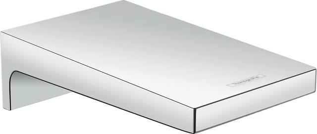 Hansgrohe Metropol Bath Spout 185mm chrome finish with sleek, rectangular design and wide water projection
