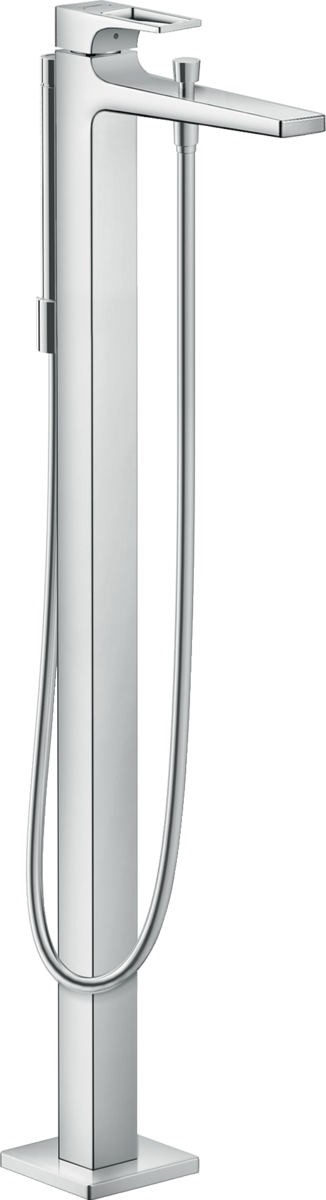 Hansgrohe Metropol Single Lever floor-standing bath mixer with loop handle in chrome finish