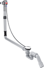 Hansgrohe Exafill S Basic Set bath filler with waste and overflow for large bathtubs, durable and precise water management system