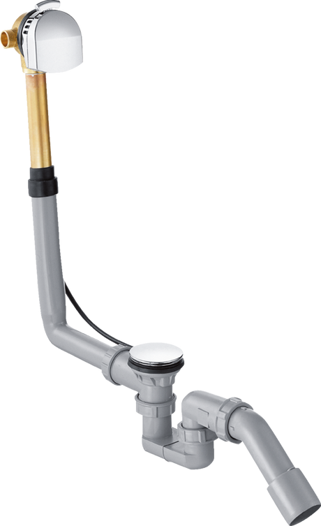 Hansgrohe Exafill Complete Set bath filler waste and overflow set in chrome for standard bathtubs