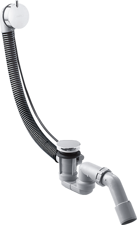 Hansgrohe Flexaplus S chrome bathtub waste and overflow set for standard tubs