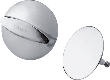 Hansgrohe Flexaplus Finish Set chrome waste and overflow covers for bathroom fittings