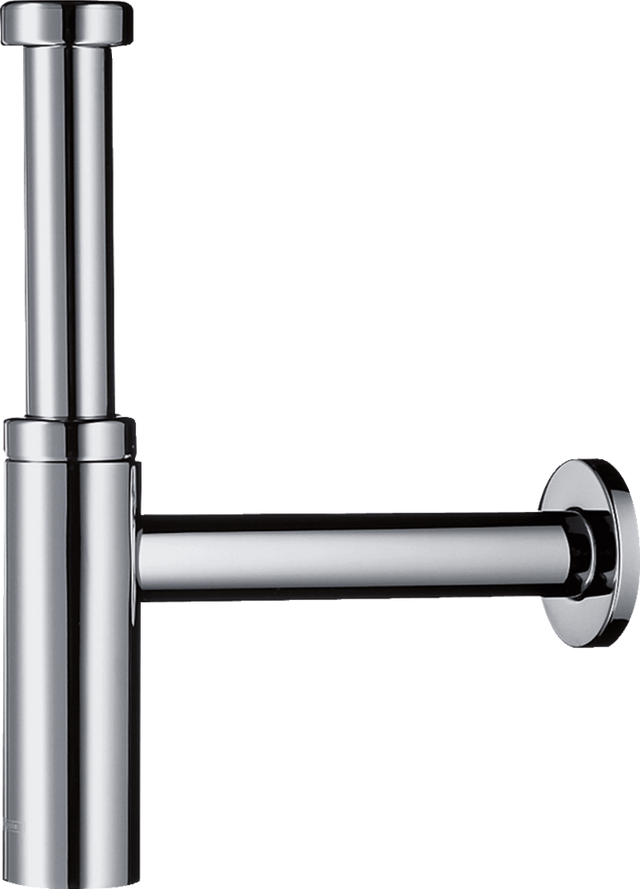 Hansgrohe Bottle Trap Flowstar S in chrome finish with adjustable height for modern plumbing systems