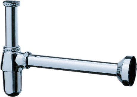 Hansgrohe Bottle Trap in chrome finish with easy installation and modern design for bathroom basins