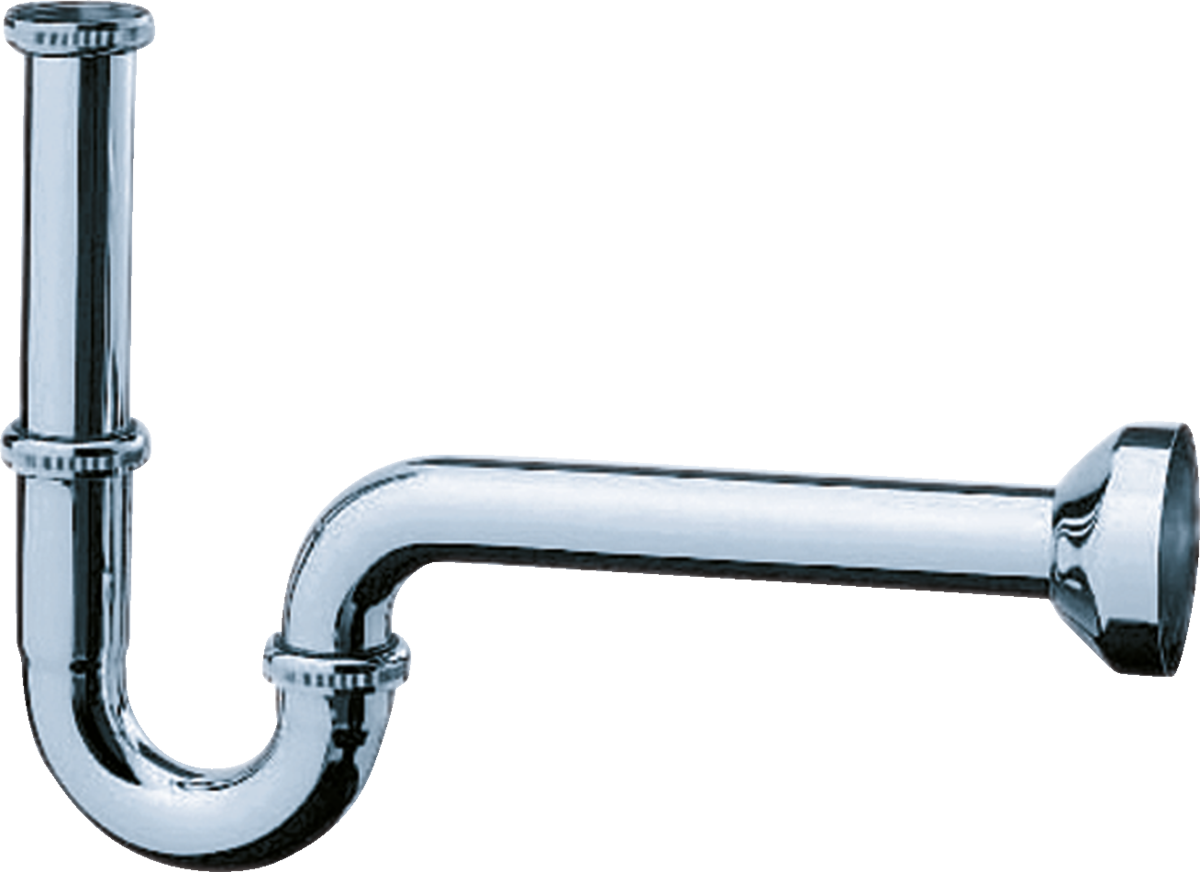 Hansgrohe P Trap chrome finish with easy installation and compact design for bathroom drainage