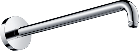 Hansgrohe Shower Arm 389mm in chrome finish with sleek, durable design for extended shower reach and easy installation