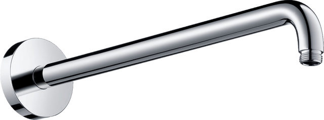 Hansgrohe Shower Arm 389mm in chrome finish with sleek, durable design for extended shower reach and easy installation