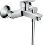 Hansgrohe Logis Single Lever chrome bath mixer with exposed installation and dual flow rates