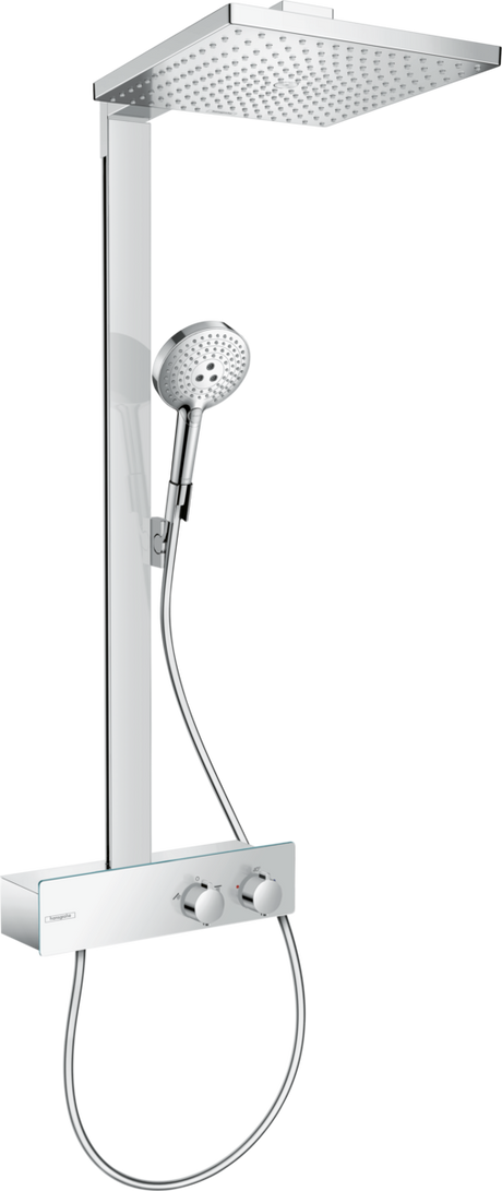 Hansgrohe Raindance E Showerpipe 300 1jet Ecosmart 9 L/min With Showertablet 350 - Chrome - 27362000