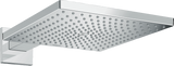 Hansgrohe Raindance E Overhead Shower 300mm chrome square shower head with arm and QuickClean technology