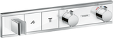 Hansgrohe Rainselect Thermostatic Mixer For Concealed Installation For 2 Outlets - White/Chrome - 15355400
