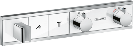 Hansgrohe Rainselect Thermostatic Mixer For Concealed Installation For 2 Outlets - White/Chrome - 15355400