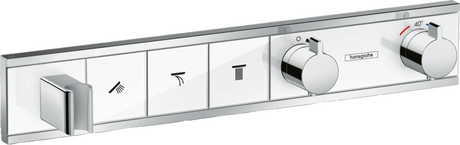 Hansgrohe Rainselect Thermostatic Mixer For Concealed Installation For 3 Outlets - White/Chrome - 15356400