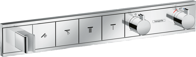 Hansgrohe Rainselect Thermostatic Mixer For Concealed Installation For 4 Outlets - Chrome - 15357000