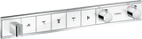 Hansgrohe Rainselect Thermostatic Mixer For Concealed Installation For 5 Outlets - White/Chrome - 15358400