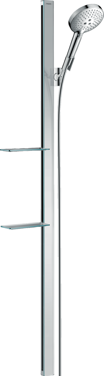 Hansgrohe Raindance Select S Shower Set 120 3jet With Shower Bar 1500mm And Shelves - Chrome - 27646000