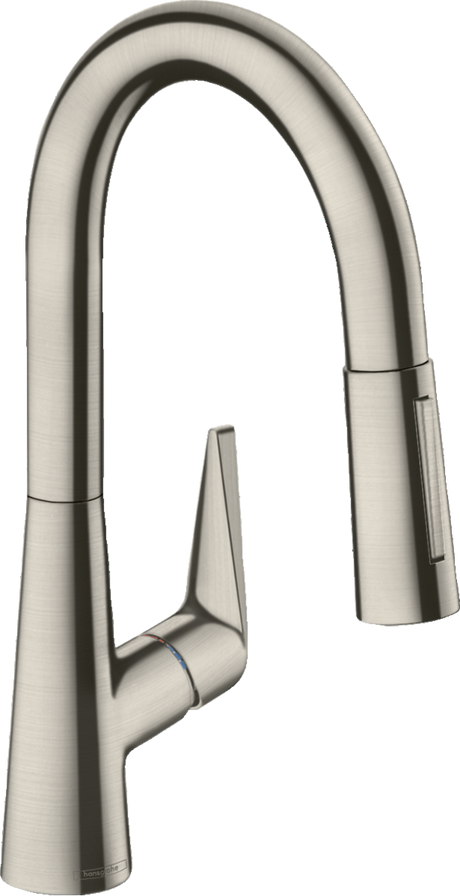 Hansgrohe Talis M51 Single Lever Kitchen Mixer 160 With Pull-out Spray 2 Spray Modes - Stainless Steel - 72815800