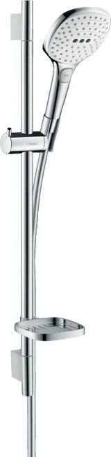 Hansgrohe Raindance Select E Shower Set 120 3jet With Shower Rail 650mm And Soap Dish - White/Chrome - 26620400