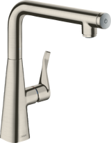 Hansgrohe Metris Select M71 Single Lever Kitchen Mixer 260 Single Spray Mode - Stainless Steel - 14847000